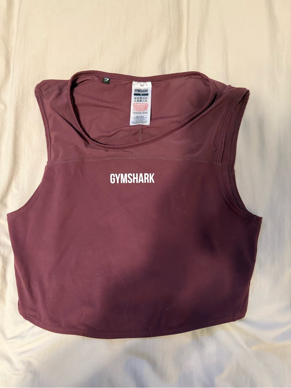 Gymshark Maroon Crop Tank